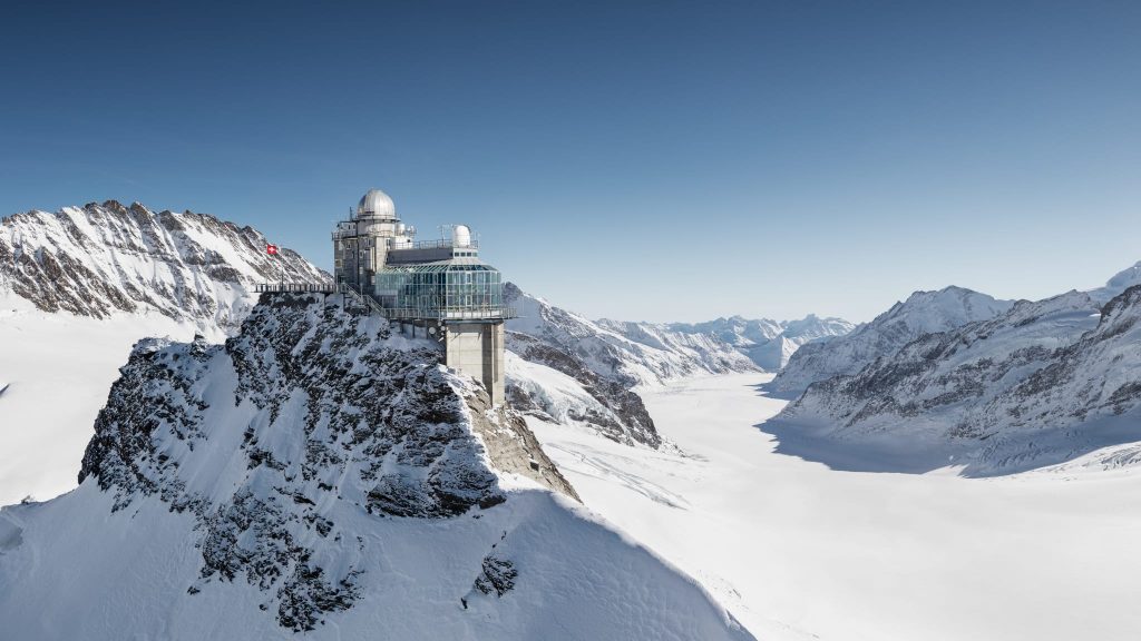 Jungfraujoch - Top of Europe is the highest train station in Europe, a point from where you can watch the Jungfrau mountain peak